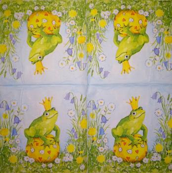 075 Frösche - 4-ply - Ambiente - Handkerchief